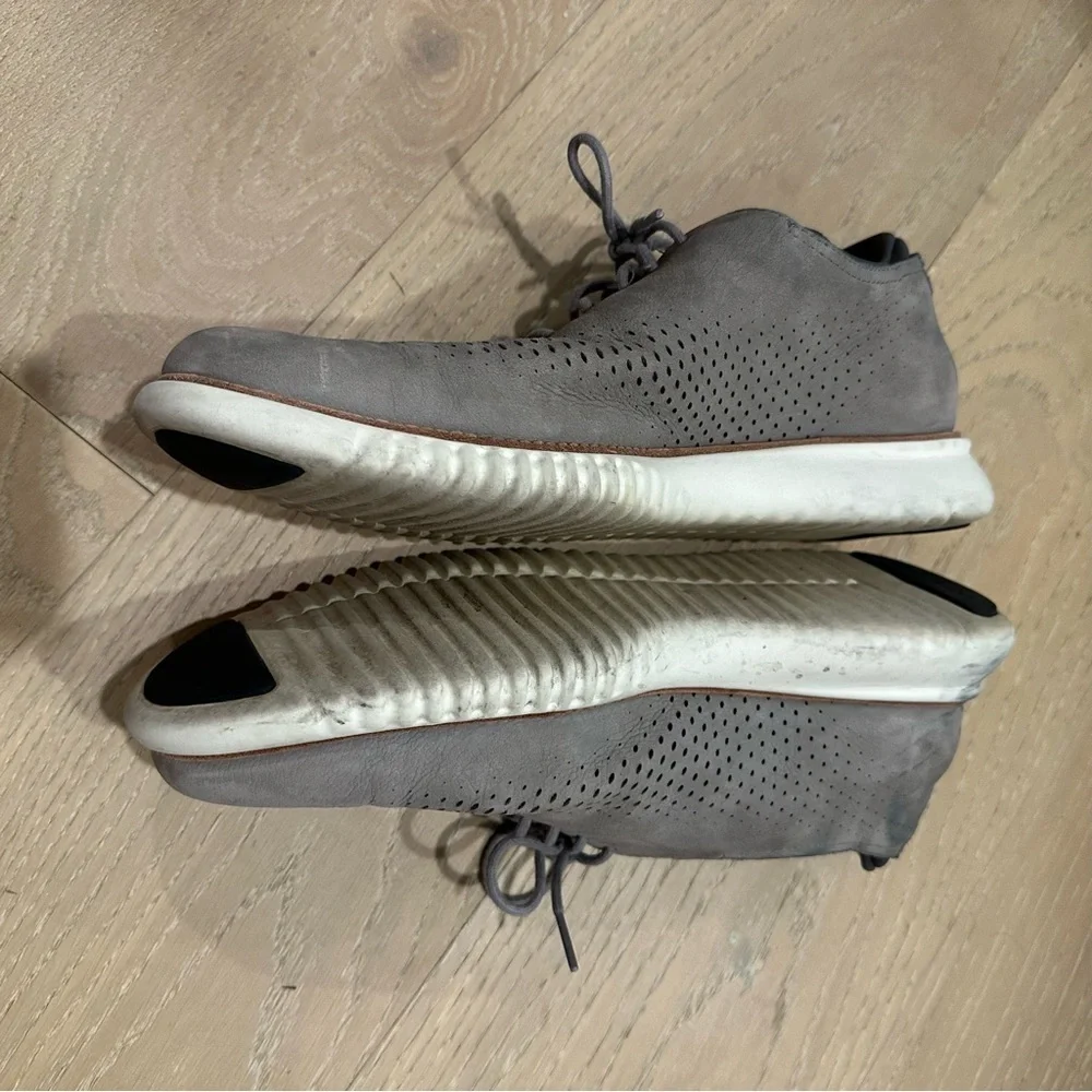 Cole Haan 2.0 Grand Gray Casual Shoes Fashion Sneakers Men's Size 8.5 Suede